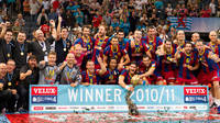 L'equip celebra la vuitena Copa d'Europa (2010-11)