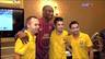 Kobe Bryant saluda la plantilla del Barça