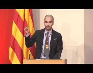 El discurs de Guardiola al Parlament