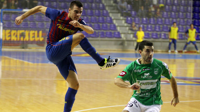 Sergio Lozano ha marcado cuatro goles en Lugo / FOTO: ARCHIVO FCB