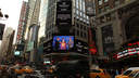 Imatge de l'entesa amb la Fundació Bill & Belinda Gates a Times Square. FOTO: ARXIU