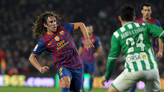 Puyol against Betis / PHOTO: MIGUEL RUIZ-FCB