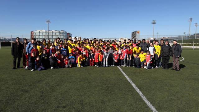Jornada de convivencia con la Escolania de Montserrat / FOTO: MIGUEL RUIZ - FCB