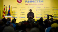 Lilian Thuram, en la charla 'Som el que respectem'. FOTO: ÀLEX CAPARRÓS-FCB.