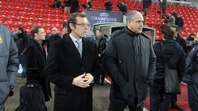 Rosell i Zubizarreta, a l'entrenament / FOTO: MIGUEL RUIZ-FCB