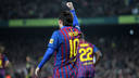 Messi celebra un gol contra el València / FOTO: MIGUEL RUIZ - FCB