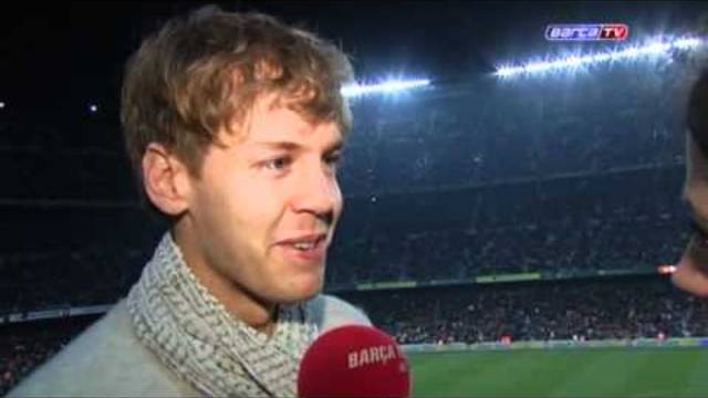 Sebastian Vettel, enamorado del Barça 