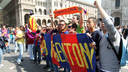 Barça fans take Milan
