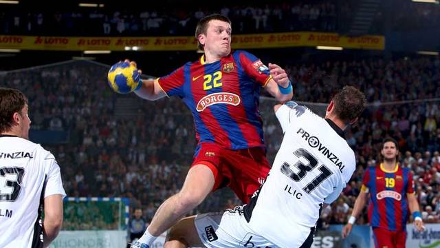 Barça y Kiel en el último partido que disputaron la temporada 2010/11.Foto:Arxiu