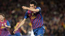 Busquets celebrating his goal against Chelsea / PHOTO: MIGUEL RUIZ-FCB