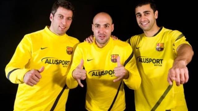 Tres campeones de Europa en el Barça Alusport 