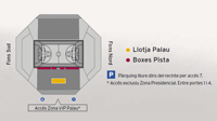 Mapa VIP Palau Blaugrana