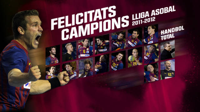 Barça Intersport champions of the Liga Asobal