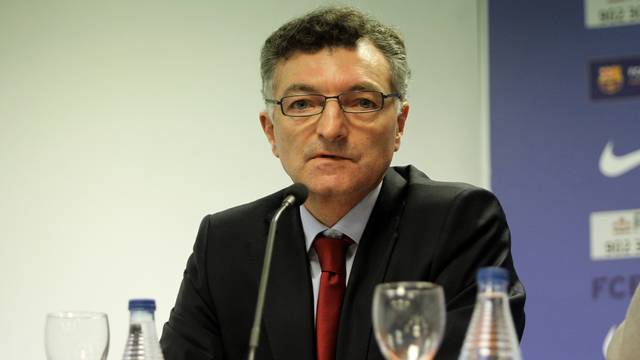 Joan Creus in the Palau's press room / PHOTO: ARXIU FCB