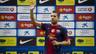 Jordi Alba, presented at the Camp Nou