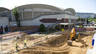 The Palau Blaugrana grows downwards