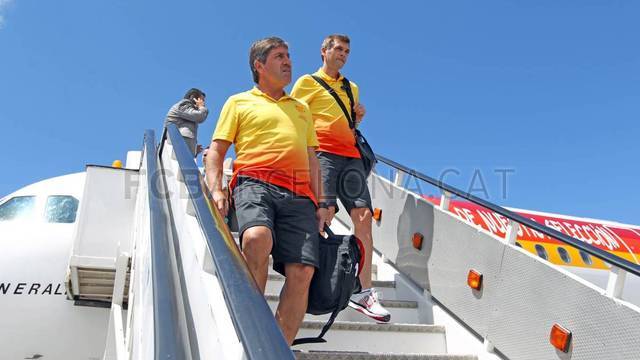 The team arrives in Tangier / PHOTO: MIGUEL RUIZ-FCB