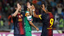 Messi et Alexis face au Raga /PHOTO: MIGUEL RUIZ-FCB
