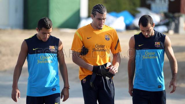 Training session 2-8-12. IMAGE: MIGUEL RUIZ-FCB.