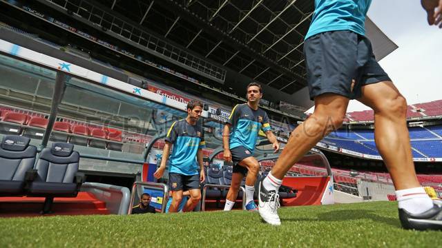 Entrenament 19-8-12. FOTO: MIGUEL RUIZ-FCB.
