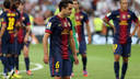 Xavi en el partit d'avui. FOTO: MIGUEL RUIZ / FCB