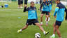 Alves trains with the group