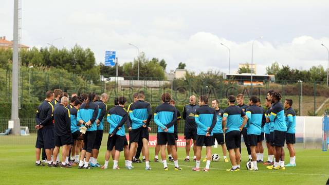 Training session 27/09/12. FOTO: MIGUEL RUIZ-FCB.