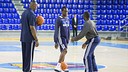 Entrainement des Dallas Mavericks au Palau
