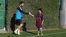 Squad thrilled to meet Gabriel / PHOTO: MIGUEL RUIZ - FCB