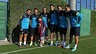 Squad thrilled to meet Gabriel / PHOTO: MIGUEL RUIZ - FCB