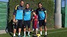 Squad thrilled to meet Gabriel / PHOTO: MIGUEL RUIZ - FCB