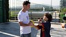 Squad thrilled to meet Gabriel / PHOTO: MIGUEL RUIZ - FCB