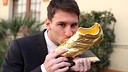 Messi with the Golden Foot