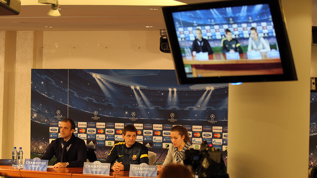 Tito Vilanova during today's press conference / PHOTO: MIGUEL RUIZ - FCB