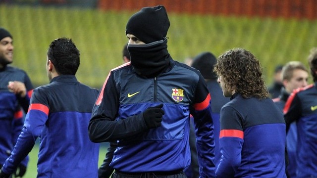 Piqué in Moscow / FOTO: MIGUEL RUIZ - FCB