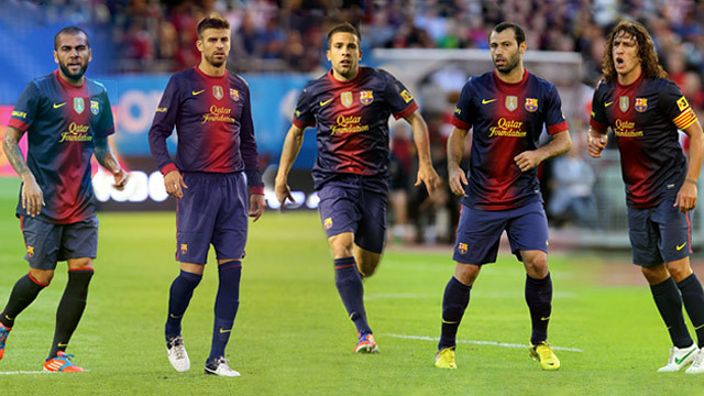 Los cinco defensas del Barça candidatos a la Once Mundial de la FIFA FIFPro 2012