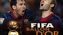 FIFA Ballon d'Or 2012 -Messi e Iniesta