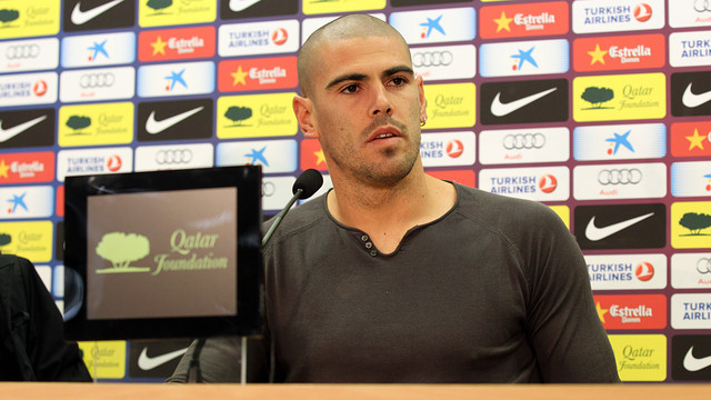 Valdés, en roda de premsa / FOTO: MIGUEL RUIZ-FCB