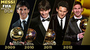 Messi wins Ballon d'Or 2012