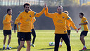 Les joueurs à l'entrainement / PHOTO: MIGUEL RUIZ - FCB
