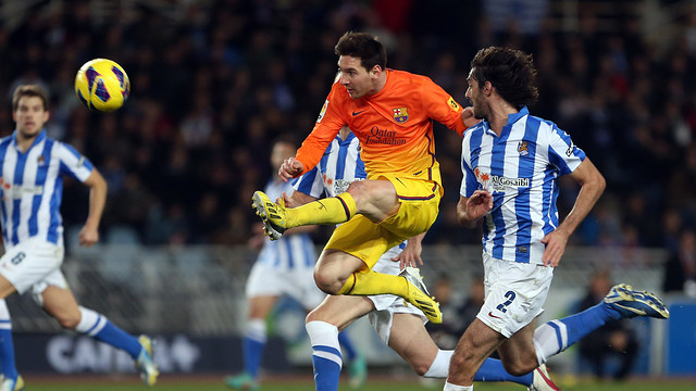 Messi duu deu jornades seguides marcant a la Lliga / FOTO: MIGUEL RUIZ-FCB