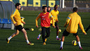 Thiago à l'entrainement. PHOTO: MIGUEL RUIZ - FCB