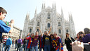 Barça fans in Milan / PHOTO: ARXIU FCB