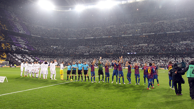 Real Madrid and FC Barcelona at the Bernabéu / PHOTO: FCB ARCHIVE