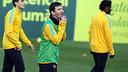 Messi, durant l'entrenament d'aquest dissabte / FOTO: MIGUEL RUIZ-FCB