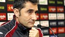 Ernesto Valverde at a press conference