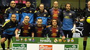Los jugadores de la Agrupación Barça Jugadores, antes de la victoria en el Clásico / FOTO: Barça Jugadores