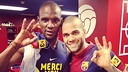 The world of football celebrates Abidal's return