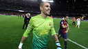 Víctor Valdés after PSG game PHOTO: MIGUEL RUIZ-FCB.