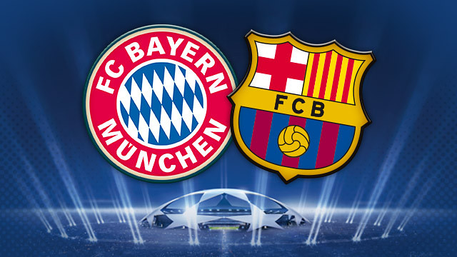 Bayern - FCB. La ida será en Múnich y la vuelta en Barcelona.